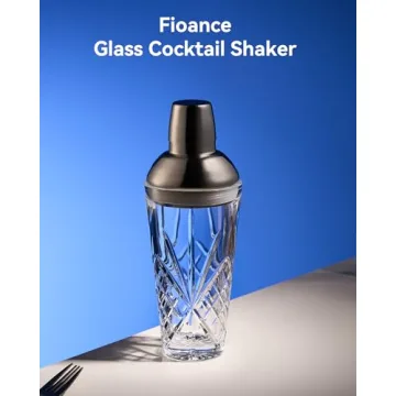 Premium Fioance Glass Cocktail Shaker for Stylish Mixology
