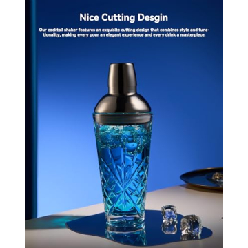 Premium Fioance Glass Cocktail Shaker for Stylish Mixology
