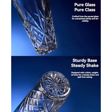 Premium Fioance Glass Cocktail Shaker for Stylish Mixology