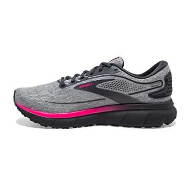Brooks Women’s Trace 2 Neutral Running Shoe - Oyster/Ebony/Pink - 7 Medium