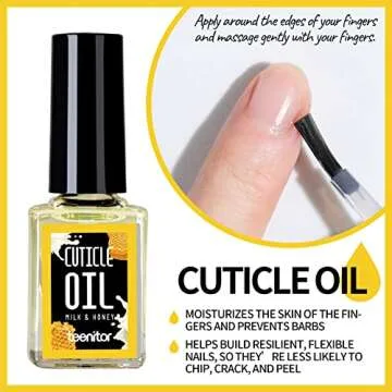 Teenitor Cuticle Remover Tools Set for Nail Care