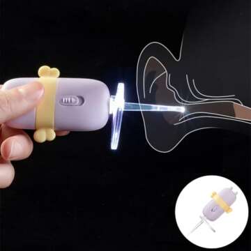 TOYANDONA LED Ear Pick Ear Wax Removal Light up Ear Pick Ear Cleaner for Kids Ear Health Care