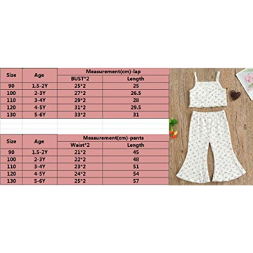Toddler Baby Girl Flare Outfit Crop Top & Pants Set