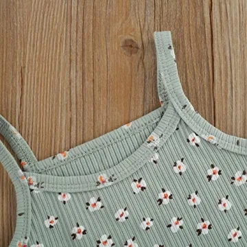 Toddler Baby Girl Flare Outfit Crop Top & Pants Set