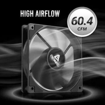 Antec PWM PC Fans, 120mm Fan, 4 Pin PWM, 60.4CFM Case Fans, 12V 4 Pin PWM Connector, Computer Fans w...