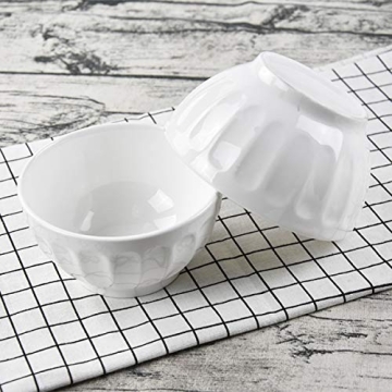 Foraineam 6-Piece Porcelain Bowls Set for Soup and Cereal