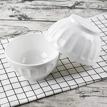 Foraineam 6-Piece Porcelain Bowls Set for Soup and Cereal