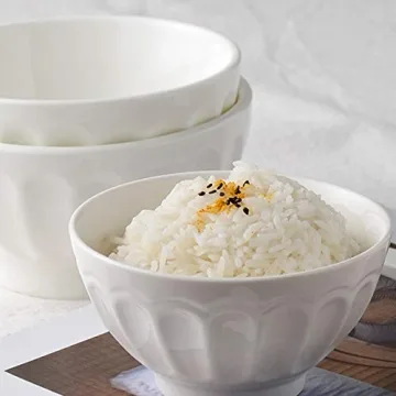 Foraineam 6-Piece Porcelain Bowls Set for Soup and Cereal