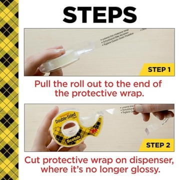 Scotch Double-Sided Tape for Creative Crafting and Organizing