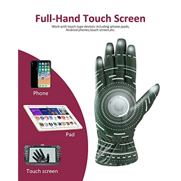 FEIQIAOSH Premium Genuine Leather Winter Gloves for Women