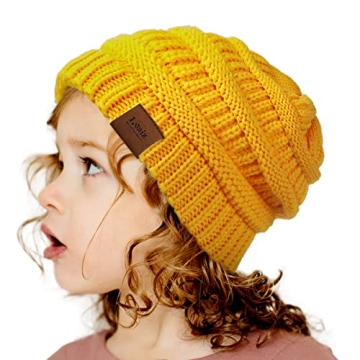 Kids Satin Lined Winter Hat Perfect for Warmth and Style