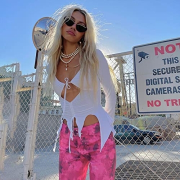 SHESEEWORLD Sexy Hollow Out Cropped Tank Top Y2K Style