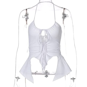 SHESEEWORLD Sexy Hollow Out Cropped Tank Top Y2K Style