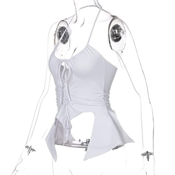 SHESEEWORLD Sexy Hollow Out Cropped Tank Top Y2K Style