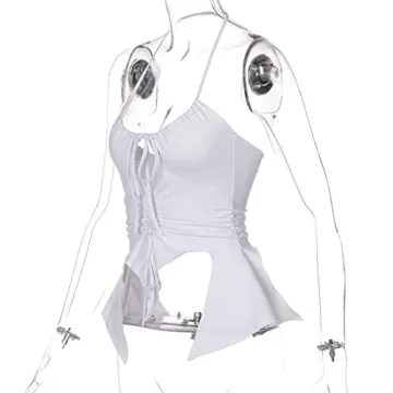 SHESEEWORLD Sexy Hollow Out Cropped Tank Top Y2K Style