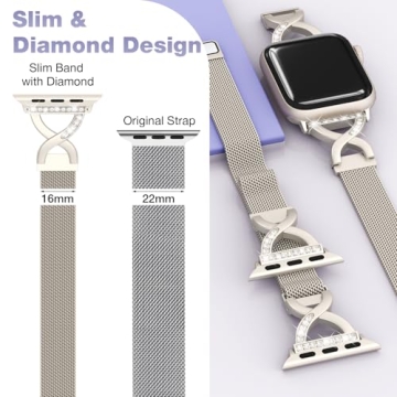 Stylish Thin Apple Watch Bands for All Series 38-42mm