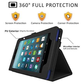 Benazcap Kindle Fire 7 Case with Auto Sleep/Wake Feature