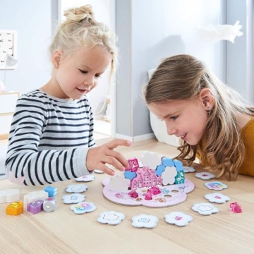 HABA Unicorn Glitterluck Cooperative Kids Board Game for Ages 4-8