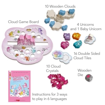 HABA Unicorn Glitterluck Cooperative Kids Board Game for Ages 4-8