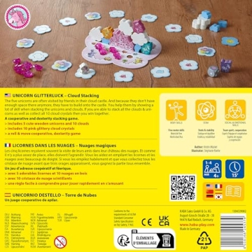 HABA Unicorn Glitterluck Cooperative Kids Board Game for Ages 4-8