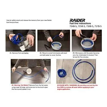 Raider Polyurethane Fuel Gas Line Tubing Hose Roll Blue (5 Ft. x 5/16 In.)