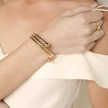 Elegant Ettika Gold Cuff Bracelet for Women
