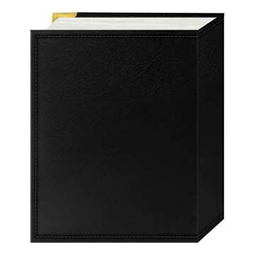 Pioneer 100-Pocket Black Leatherette Photo Album