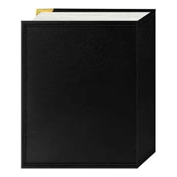Pioneer 100-Pocket Black Leatherette Photo Album