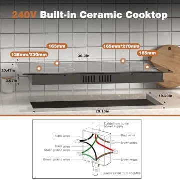 Nefaracy 30 Inch Electric Cooktop with 4 Burners