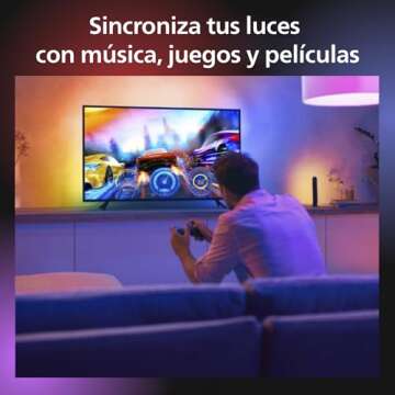 Philips Hue 75" Gradient TV Lightstrip Entertainment Bundle (HDMI Sync Box + Gradient Lightstrip + Hub)