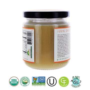 GREENBOW Organic Honey - 100% USDA Certified Organic, Halal, Non-GMO, Gluten Free, Organic Honey - W...