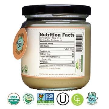 GREENBOW Organic Honey - 100% USDA Certified Organic, Halal, Non-GMO, Gluten Free, Organic Honey - Whole Food Organic Honey – 11oz (311g)