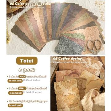 Kattone 168Pcs Premium Scrapbook Paper Set for Creativity