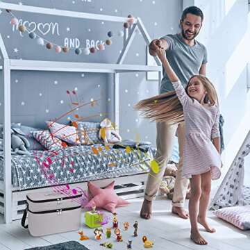 Bevegekos Storage Carrying Case for Tonies, Storypods & Accessories, Large, Grey