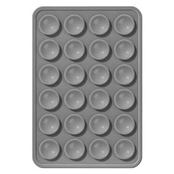 Silicone Phone Sticky Grip, Suction Phone Case Mount for iPhone and Android, Hands-Free Sticky Cell Phone Grip, Mobile Fidget Mirror Holder for Selfies and Videos