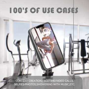 Silicone Phone Sticky Grip, Suction Phone Case Mount for iPhone and Android, Hands-Free Sticky Cell Phone Grip, Mobile Fidget Mirror Holder for Selfies and Videos