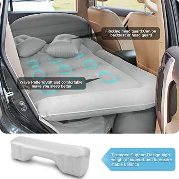 ISWEES SUV Air Mattress with Electric Pump & Pillows