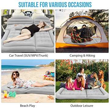 ISWEES SUV Air Mattress with Electric Pump & Pillows