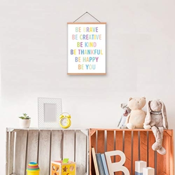 HPNIUB Natural Wood Magnetic Frame - Motivational Wall Art