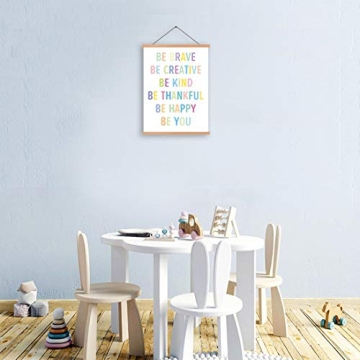 HPNIUB Natural Wood Magnetic Frame - Motivational Wall Art