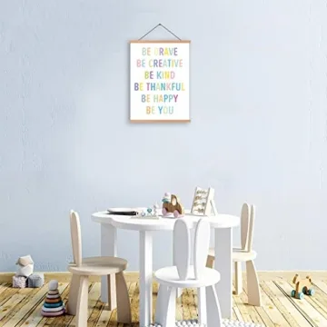 HPNIUB Natural Wood Magnetic Frame - Motivational Wall Art