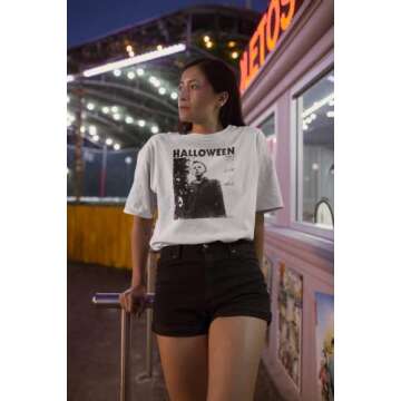 Halloween Scary Horror Slasher Movie T-Shirt - 100% Cotton Comfort