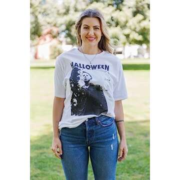 Halloween Scary Horror Slasher Movie T-Shirt - 100% Cotton Comfort