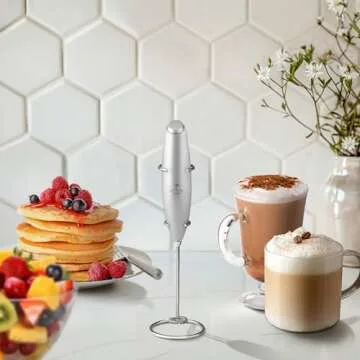 Zulay Powerful Handheld Milk Frother for Coffee Drinks
