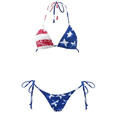 Sizzle in the SHERRYLO American Flag Bikini for Women