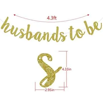 Husbands to Be Banner, Gay Wedding Shower, Engagement, Bachelor Party Sign Decorations Supplies, Mr ...