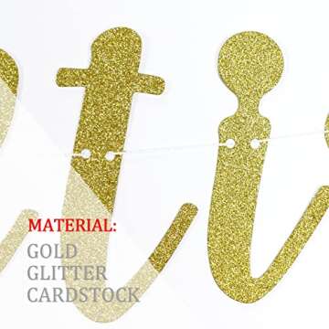 Husbands to Be Banner, Gay Wedding Shower, Engagement, Bachelor Party Sign Decorations Supplies, Mr & Mr, EnGAYged Bunting Garland, Pre-Strung, Gold Glitter