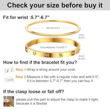 Elegant MPRAINBOW Gold Bracelets for Women - Gift Set