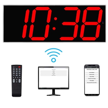 Smart Oversize LED Wall Clock with Countdown Feature
