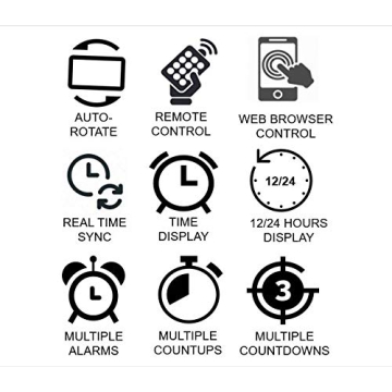 Smart Oversize LED Wall Clock with Countdown Feature